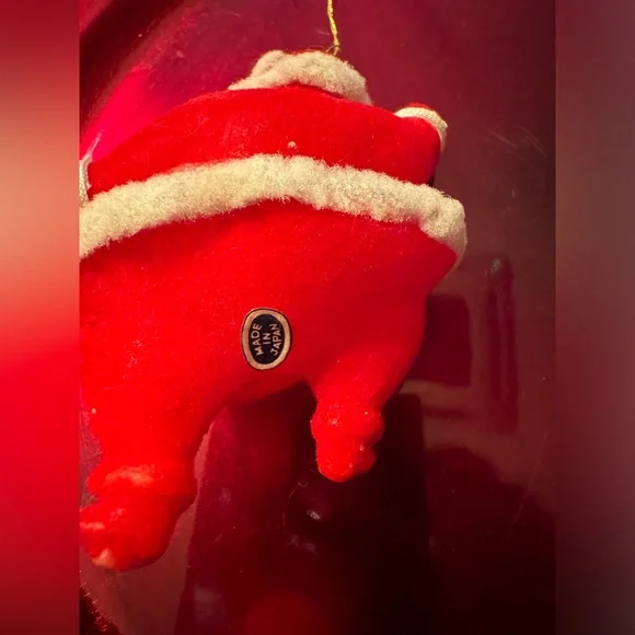 2 Vintage Santa ornaments made in Japan. - Picture 4 of 7